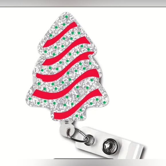 Accessories - 🆕🎄NIP Cute Sparkly Christmas Badge Reel